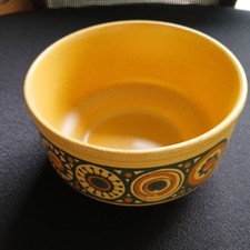 VINTAGE KILNCRAFT "BACCHUS" STONEWARE CERAMIC DESSERT/ CEREAL BOWL  1970S