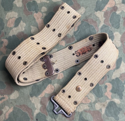 Wwii army pistol web belt - wwii,