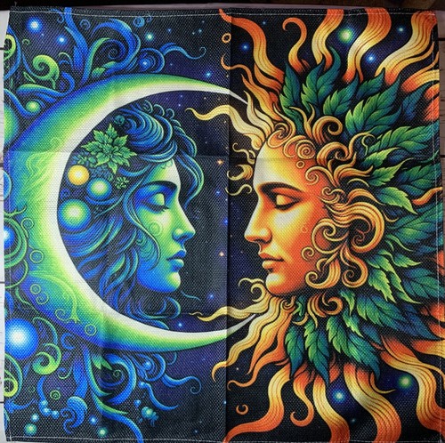 Sun moon mystical altar - sun, &