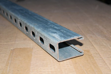 aprx 60mm 40mm Galvanised steel U channel Slotted tie down rail conduit Unistrut