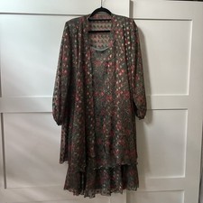 Cattiva Vintage Women 2 Piece Dress And Cover Up Size 12