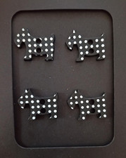 x4 Scottie Dog Buttons