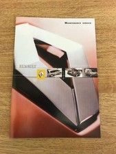 RENAULT SERVICE BOOK NEW