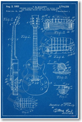 Les paul guitar patent new - les,