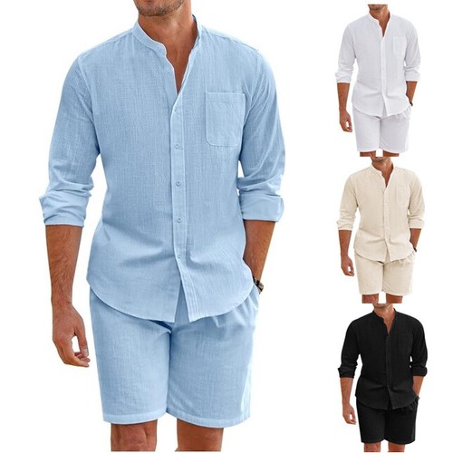 Beach suit men summer cotton - men,