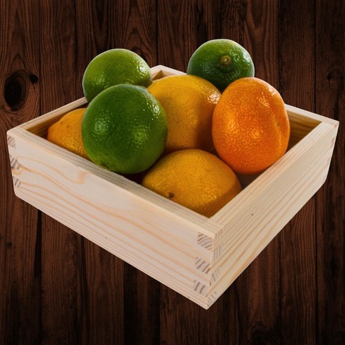 Square wooden storage box - square,