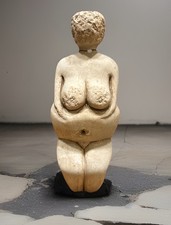 ANCIENT STONE AGE STONE CARVED IDOL MOTHER GODDESS STATUE - RARE