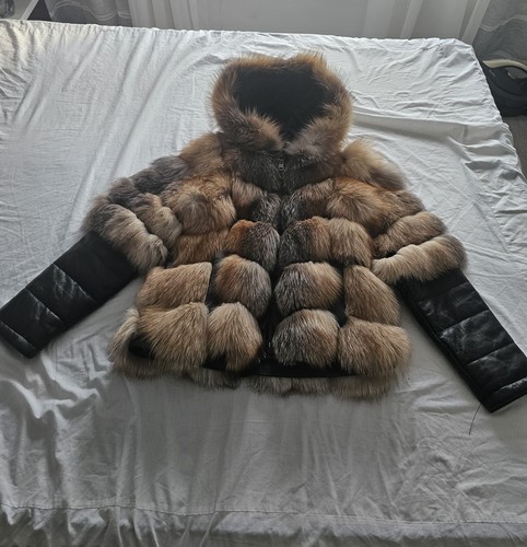 Women real fox fur coat - fur, uk