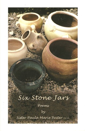 Six stone jars - stone,