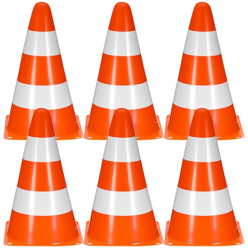 6pcs traffic cones warning - traffic,