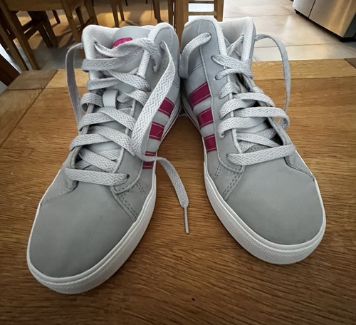 Girls adidas neo - girls, grey/pink