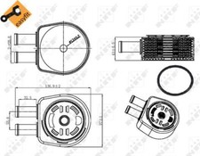 Oil Cooler NRF Fits Ford Focus