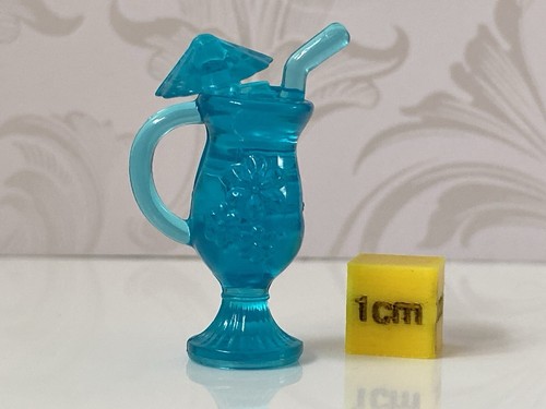 Barbie blue cocktail glass - barbie,