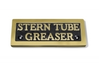 Stern tube greaser sign - stern,