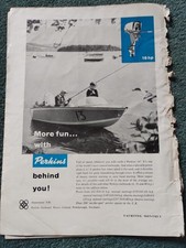 Sk197 Ephemera 1961 Advert Perkins Outboard Motors Ltd 