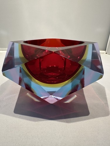 Vintage large murano sommerso - large,