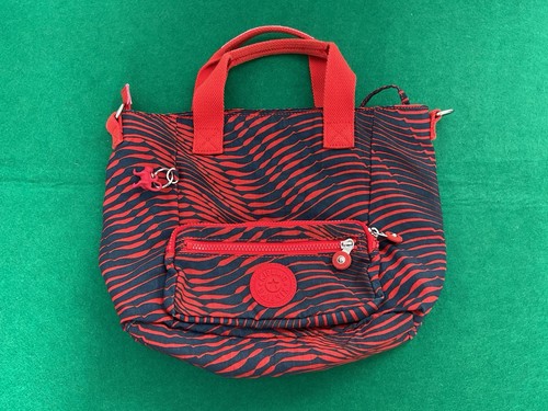 Kipling red blue stripe grab - kipling, red/blue