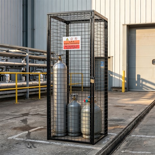 Galvanised mesh cage - galvanised,