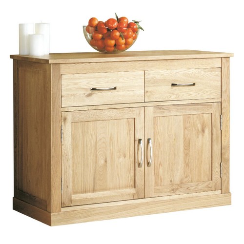 Small solid oak sideboard - oak,