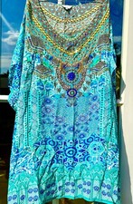 INOA 100% Silk Kaftan One Size Made In India Excellent Condition  never Worn.