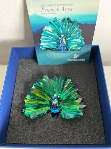 Swarovski crystal peacock - crystal, arya