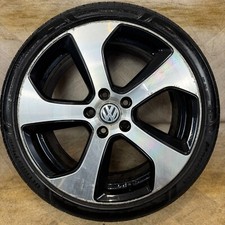1X 18'' GENUINE VW GOLF GT GTI GTD AUSTIN MK7 ALLOY WHEEL TYRE 5G0601025AS