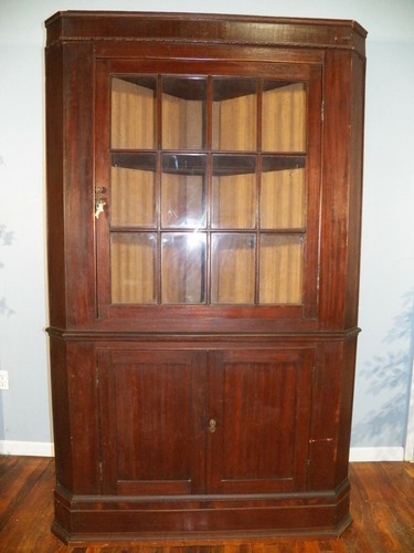 Antique corner cupboard - antique,