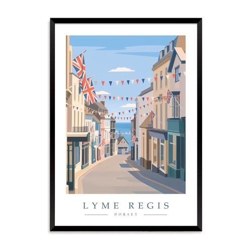Lyme regis street view - lyme,