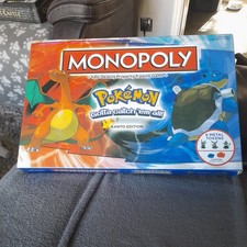 Pokemon Monopoly Kanto Edition Board Game Complete & Boxed 