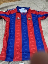Ronaldo R9 Barcelona Retro Football Shirt 1995-97 Size Med