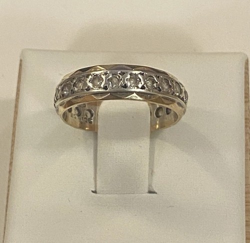 9ct vintage yellow - gold, edged
