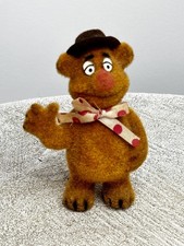1976 Vintage Flocked Miniature Muppet Show Fozzie Bear - Jim Henson The Muppets