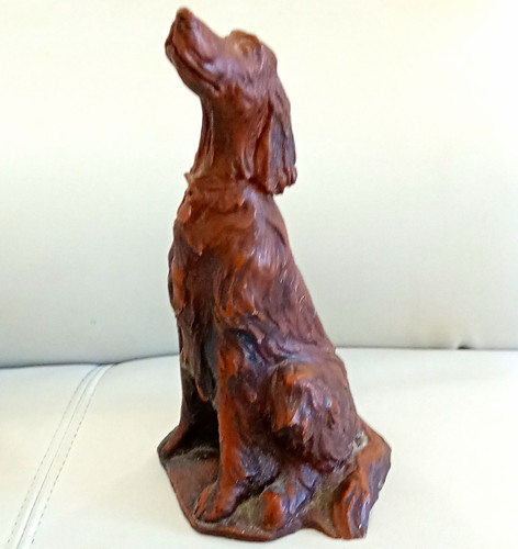 Irish setter wooden dog - irish,