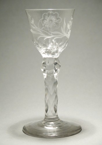 English wine glass - , c1780