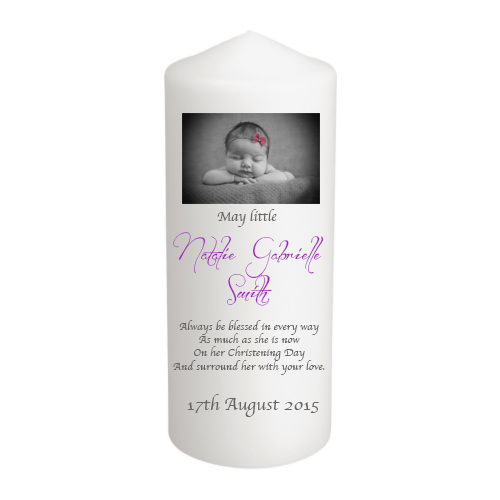 Personalised your photo candle - personalised,