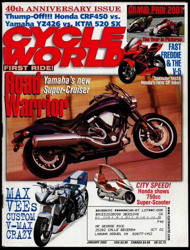 January 2002 cycle world - cycle,