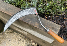 Vintage Jenks Cattell Garden Sickle Billhook Slasher Grass Hook Old Tool