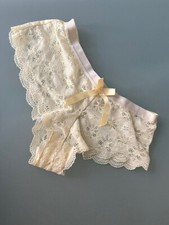 Lingerie La Senza Yellow French Knickers Lace Briefs- UK Size 10