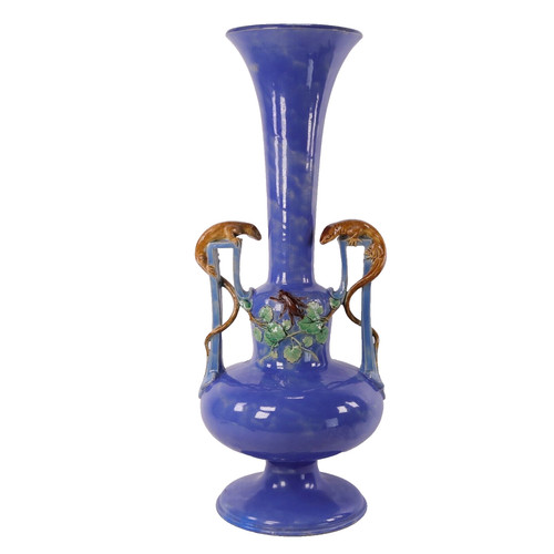 Majolica pottery vase arts - majolica,