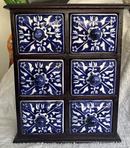 Vintage dark wood ceramic - dark,