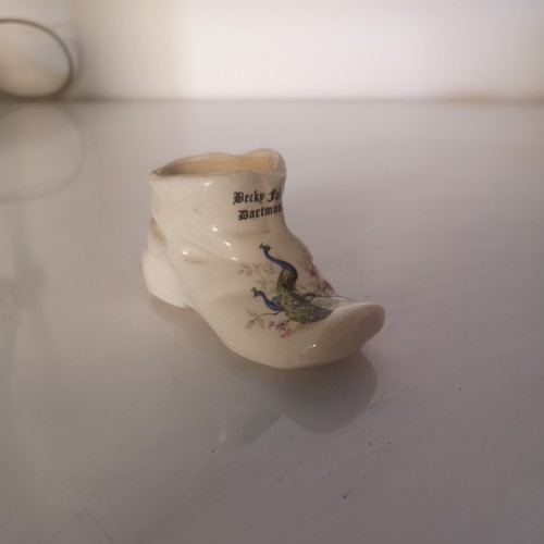 Small colourful pottery boot - ,