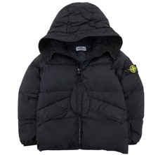 Stone Island Junior Garment Dyed Crinkle Reps R-ny Down Coat Age 12 Small Man