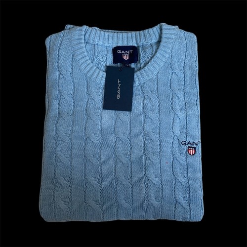 Gant men blue cable knit - men's,