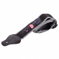 NEW! Guitar Shoulder Belt for Bass Electric Acoustic with 3 Picks