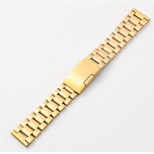 High Quality Five Beads Solid Stainless Steel Watch Strap Metal Bracelet 14-26mm