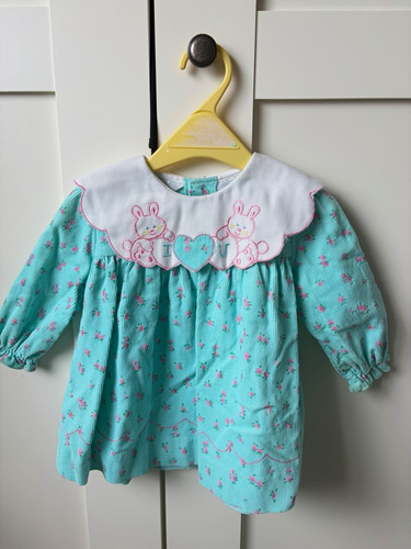 Turquoise floral corduroy - turquoise,