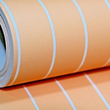 Orange White Pinstripe Stripe