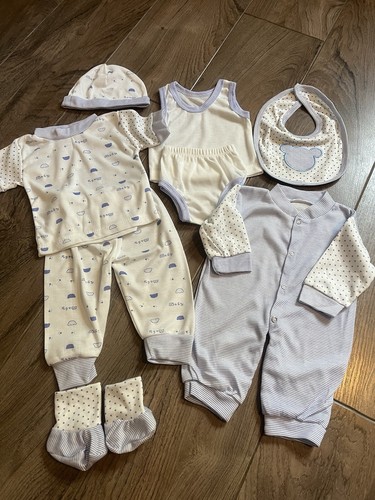 Baby boy blue white - 8, piece