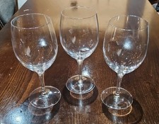 3x Dartington Crystal 19cm
