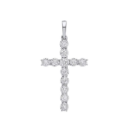 9ct white gold 27ctw diamond - 9ct,